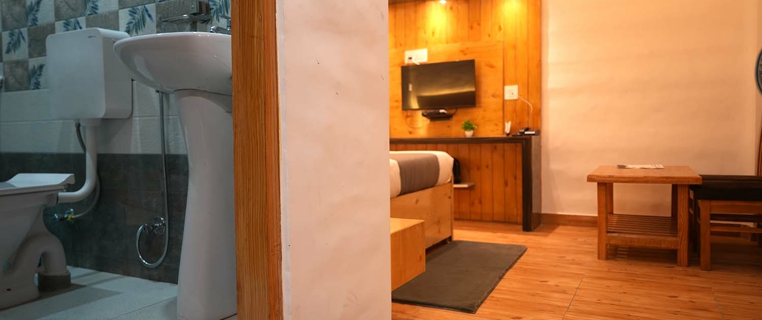 room with attached washroom